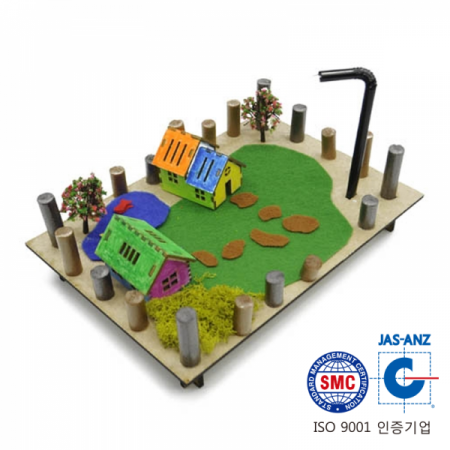 디바이스마트,MCU보드/전자키트 > 교육용키트/로봇 > 교육용키트,이엘사이언스,마이루프(MYLOOP) 미니 주택 단지,마이루프 코딩으로 제어가 가능한 미니타운 입니다. *꾸밈용 부자재는 제품에 포함되어있지 않습니다.*