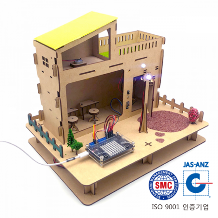 디바이스마트,MCU보드/전자키트 > 교육용키트/로봇 > 교육용키트,이엘사이언스,마이루프(MYLOOP) 스마트 하우스,마이루프 코딩으로 자동문, LED, DC모터를 제어하는 스마트하우스 키트입니다.