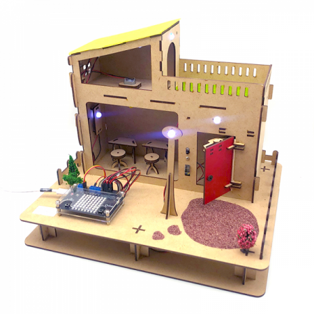 디바이스마트,MCU보드/전자키트 > 교육용키트/로봇 > 교육용키트,이엘사이언스,마이루프(MYLOOP) 스마트 하우스,마이루프 코딩으로 자동문, LED, DC모터를 제어하는 스마트하우스 키트입니다.