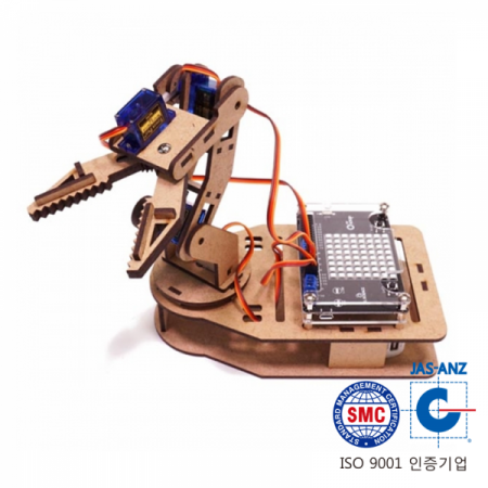 디바이스마트,MCU보드/전자키트 > 교육용키트/로봇 > 교육용키트,이엘사이언스,마이루프(MYLOOP) 집게 로봇팔,마이루프 코딩으로 제어할 수 있는 4관절 로봇팔 키트 입니다.