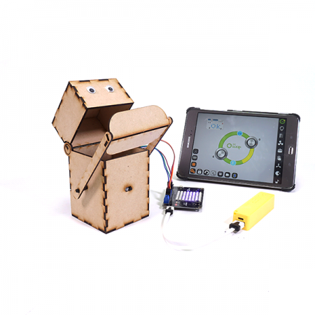 디바이스마트,MCU보드/전자키트 > 교육용키트/로봇 > 교육용키트,이엘사이언스,마이루프(MYLOOP) 먹보 로봇,적외선 센서와 서보모터를 이용하여 물체가 감지되었을 때 동작하는 로봇입니다