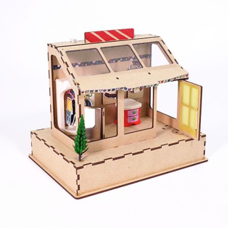 디바이스마트,MCU보드/전자키트 > 교육용키트/로봇 > 교육용키트,이엘사이언스,마이루프(MYLOOP) 옷 가게,자동으로 문이 열리고 거울이 있는 옷 가게를 만들어보세요.