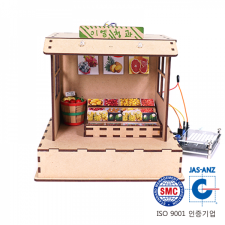 디바이스마트,MCU보드/전자키트 > 교육용키트/로봇 > 교육용키트,이엘사이언스,마이루프(MYLOOP) 과일 가게,과일 진열대가 움직이는 과일 가게입니다. 진열대 각도를 다양하게 해보세요.