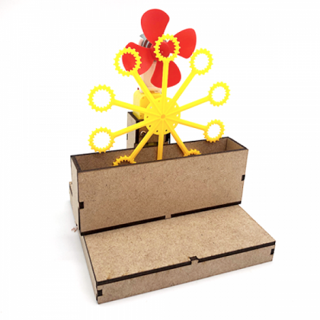 디바이스마트,MCU보드/전자키트 > 교육용키트/로봇 > 교육용키트,이엘사이언스,마이루프(MYLOOP) 자동 회전 비눗방울,기어 모터를 이용하여 자동으로 회전하면서 비눗방울을 만드는 로봇을 만들이보세요.