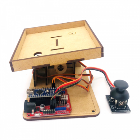 디바이스마트,오픈소스/코딩교육 > 아두이노 > 아두이노 교육용키트,이엘사이언스,아두이노 롤링볼,조이스틱으로 쇠구슬을 원하는 위치로 움직여보세요