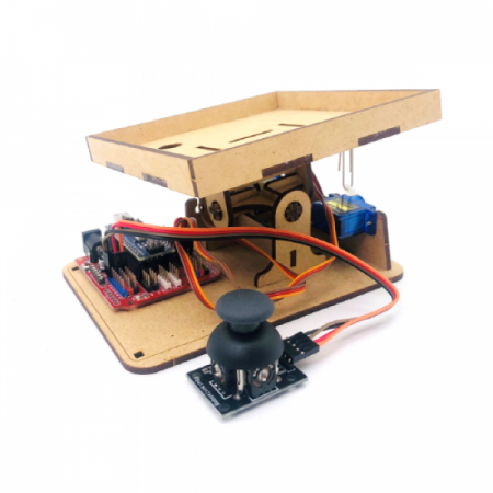 디바이스마트,오픈소스/코딩교육 > 아두이노 > 아두이노 교육용키트,이엘사이언스,아두이노 롤링볼,조이스틱으로 쇠구슬을 원하는 위치로 움직여보세요