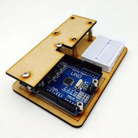 디바이스마트,오픈소스/코딩교육 > 아두이노 > 아두이노 교육용키트,이엘사이언스,아두이노 우노 거치대(A형),아두이노와 브레드보드를 함께 고정할 수 있는 지붕이 있는 거치대