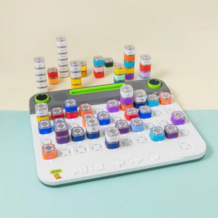 디바이스마트,오픈소스/코딩교육 > 코딩교육 키트/로봇 > 기타,도다랜드,도다랜드 뮤직블록 스탠다드 키트,도다랜드 뮤직블록 본체 + 블록 80개 구성 키트