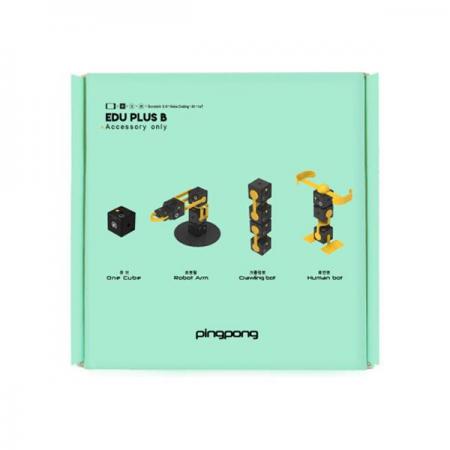 디바이스마트,오픈소스/코딩교육 > 코딩교육 키트/로봇 > 로보라이즌,핑퐁로봇,핑퐁로봇 에듀 플러스 B - AI 인공지능 코딩로봇,핑퐁 에듀 모노/듀오/스타트 α/플러스 A를 보유하고 계신 고객님이 큐브 4개를 조합해 좀 더 다양한 형태의 로봇을 구현하실 수 있도록 구성되어있습니다.