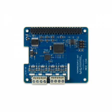 디바이스마트,MCU보드/전자키트 > 프로세서/개발보드 > Digilent > Scope, DAQ 및 장비,Digilent,MCC 134 : Thermocouple Measurement DAQ HAT for Raspberry Pi® 6069-410-002,6069-410-002 / 라즈베리파이와 함께 사용하도록 설계된 열전대 측정 HAT / 24비트 해상도 제공 / 4개의 절연 열전대 입력 제공 / API별로 UI 예제 프로그램 사용 가능