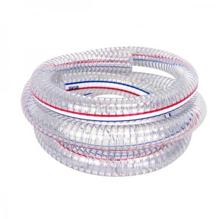 디바이스마트,화학/산업/안전 > 배관/호스/유.공압 > 호스/튜브 > 호스,유니즈,PVC 스프링 호스 19MMx3.5MM 1M,투명한 재질의 호스에 강선이 스프링 모양으로 삽입되어 있습니다.  또한 강선은 호스 내부에 있으며 돌출되어 있지 않습니다.  1롤에 50M 제품입니다.