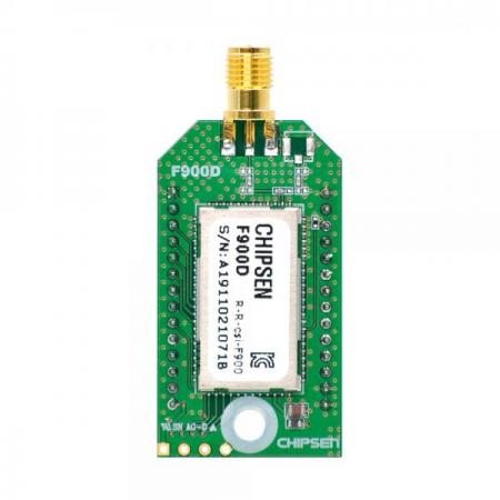 디바이스마트,MCU보드/전자키트 > 통신/네트워크 > RF/LoRa,(주)칩센,F900D RF900MHz 무선통신 모듈 SUB-1GHz SMA커넥터타입 1KM 멀티통신,RF 900MHz 대역 무선통신모듈 Dip타입(+2.0mm헤더핀) + SMA커넥터 통신거리 1km (1000m) 내외 1:N 멀티통신 (최대 1:25)