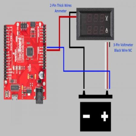 디바이스마트,MCU보드/전자키트 > 전원/신호/저장/응용 > 메타/측정기,SparkFun,Digital Voltmeter Ammeter 30V 10A Red and Blue [TOL-18374],빨간색과 파란색으로 표시되는 전압계 / 15mA 대기 전류를 사용하여 최대 30V 및 10A 측정 가능