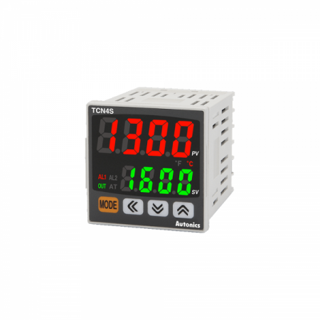 디바이스마트,스위치/부저/전기부품 > 산업용 스위치/제어 기기 > 온도조절기,(주)오토닉스,실속형 PID 온도조절기 TCN4M-24R(2단표시),PID제어온도조절기 / 2단 표시형, 터치 스위치 설정형 / 9999(4 digit) 7 세그먼트 LED / 외형크기:DINW72×H72mm / 전원전압:100~240VAC / 체결방식:볼트체결방식