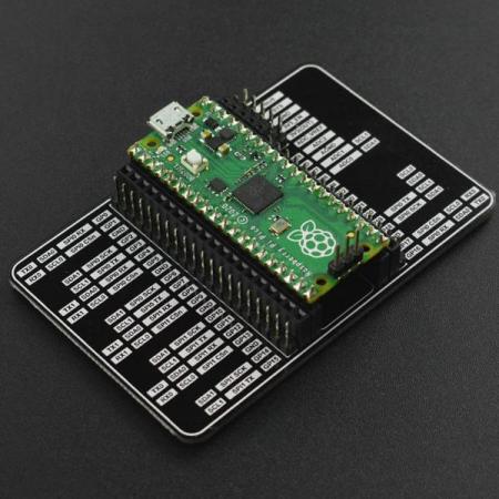 디바이스마트,오픈소스/코딩교육 > 라즈베리파이 > 라즈베리파이 확장보드/HAT,DFROBOT,IO Expansion Board for Raspberry Pi Pico [DFR0836],라즈베리파이 피코 용 IO 확장 보드 / 치수: 84.00x55.00mm/33.07x21.65