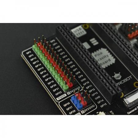 디바이스마트,오픈소스/코딩교육 > 라즈베리파이 > 라즈베리파이 확장보드/HAT,DFROBOT,Gravity: Expansion Board for Raspberry Pi Pico [DFR0848],DFROBOT,디에프로봇,Gravity,라즈베리파이,Raspberry Pi Pico,라즈베리파이 피코,확장보드,HAT,센서,Gravity,확장 쉴드