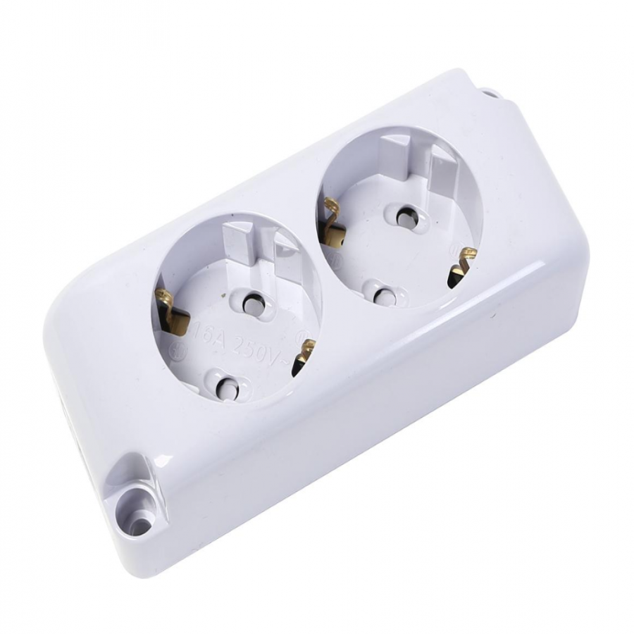 노출콘센트(핀타입)-접지 2구/핀타입(HDNCP-2)