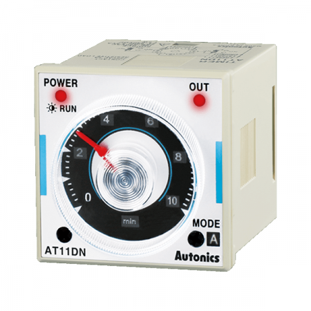 디바이스마트,스위치/부저/전기부품 > 산업용 스위치/제어 기기 > 카운터/타이머,(주)오토닉스,아날로그 타이머 AT11DN-2 (Multi Function),Multi Function 아날로그 타이머 / 단자구성:11Pin 플러그 / 전원전압:24VAC, 24VDC / 동작방식:시간설정