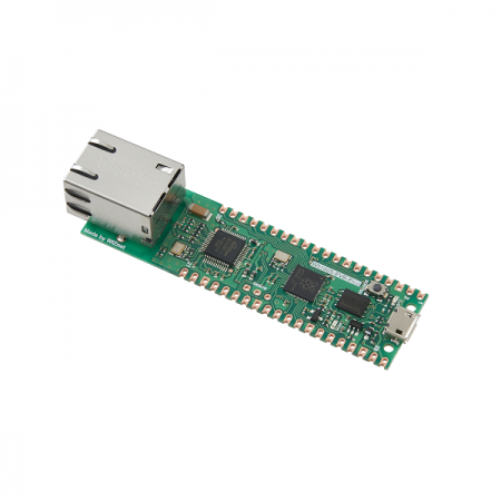 디바이스마트,오픈소스/코딩교육 > 라즈베리파이 > 라즈베리파이 확장보드/HAT,WIZNET,W5100S-EVB-Pico,라즈베리파이 피코와 연결하여 사용하는 애드온 보드 / 각각 2개의 UART, I2C, SPI / 16개의 PWM 채널