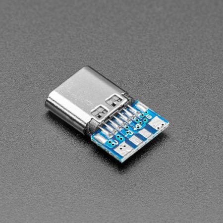 디바이스마트,MCU보드/전자키트 > 통신/네트워크 > USB관련,Adafruit,Simple USB C Socket Breakout [ada-5180],USB C타입 브레이크아웃 / 치수: 14.5mm x 9.2mm x 3.2mm