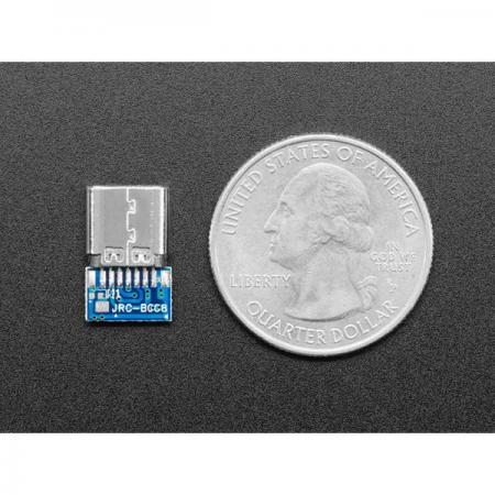 디바이스마트,MCU보드/전자키트 > 통신/네트워크 > USB관련,Adafruit,Simple USB C Socket Breakout [ada-5180],USB C타입 브레이크아웃 / 치수: 14.5mm x 9.2mm x 3.2mm