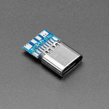 디바이스마트,MCU보드/전자키트 > 통신/네트워크 > USB관련,Adafruit,Simple USB C Socket Breakout [ada-5180],USB C타입 브레이크아웃 / 치수: 14.5mm x 9.2mm x 3.2mm