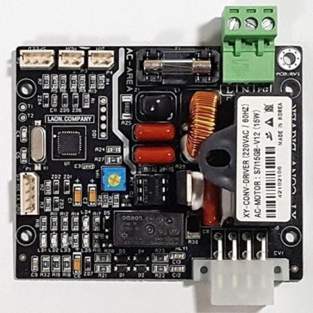 디바이스마트,기계/제어/로봇/모터 > 모터드라이버 > AC모터 드라이버 ,라온컴퍼니,XY-CONV-DRIVER(RV1) [스마트 AC모터 드라이버],범용 AC 인덕션 모터 (S7I15GB-V12) / AC220V-60HZ / 다양한 감속기 최대 토크 50kg-cm  / PID제어 / UART통신 / XY-BOARD-IO24 제어보드 완벽 호환 / 유저 소스 코드 제공