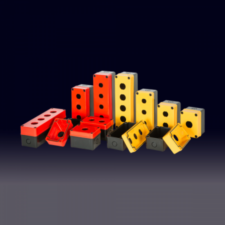 디바이스마트,공구함/작업대/엔클로저 > 브랜드박스 > 박스코(BOXCO) 엔클로저 > 박스코 푸시버튼박스,BOXCO,컬러푸시버튼박스 BC-AYB-081807-2203,박스코 / 컬러푸시버튼박스 / ABS / 노란색커버 / 사이즈 : 80×180×70 (가로x세로x높이) / 홀 갯수 : 3 HOLE / 22∮