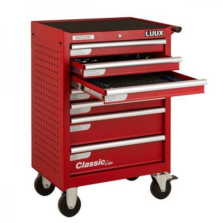 디바이스마트,수공구/전자공구/전동공구 > 전자공구 > 공구가방/공구세트 > 공구세트,LUUX,이동형 공구세트(종합정비) - SMS320C,7단 서랍을 사용한 종합 정비 공구세트 / 도난 방지를 위한 잠금 장치 기능 / 44종 320pcs 구성