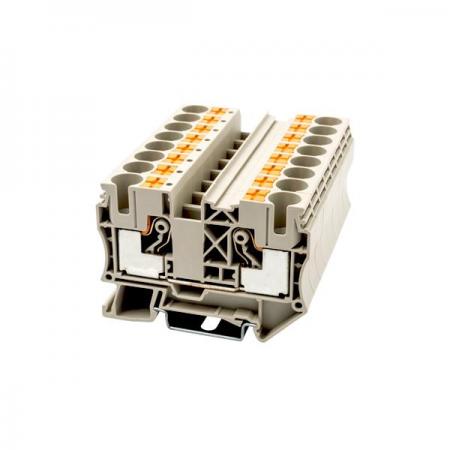 디바이스마트,커넥터/PCB > 터미널블럭 > DINKLE (Rail 산업용) > 10㎟ series,DINKLE,DP10,600V, 60A, Beige (default) / 길이 : 69mm / 너비 : 10mm / 높이 : 49.2mm