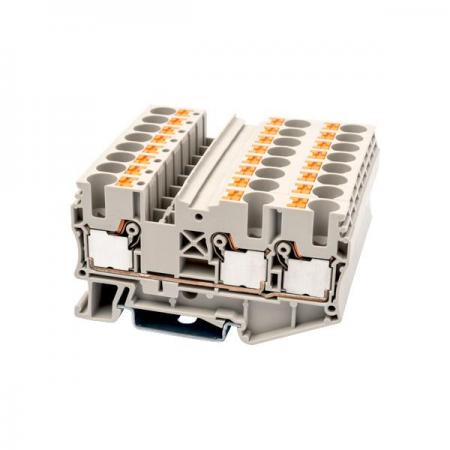 디바이스마트,커넥터/PCB > 터미널블럭 > DINKLE (Rail 산업용) > 6㎟ series,DINKLE,DP6-TN,600V, 40A, Beige (default) / 길이 : 74.6mm / 너비 : 8mm / 높이 : 42mm