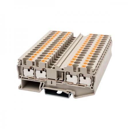 디바이스마트,커넥터/PCB > 터미널블럭 > DINKLE (Rail 산업용) > 4㎟ series,DINKLE,DP4-TR,600V, 30A, Beige (default) / 길이 : 80.4mm / 너비 : 6.1mm / 높이 : 35mm