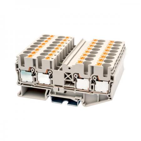 디바이스마트,커넥터/PCB > 터미널블럭 > DINKLE (Rail 산업용) > 6㎟ series,DINKLE,DP6-TR,600V, 40A, Beige (default) / 길이 : 91.4mm / 너비 : 8mm / 높이 : 42mm