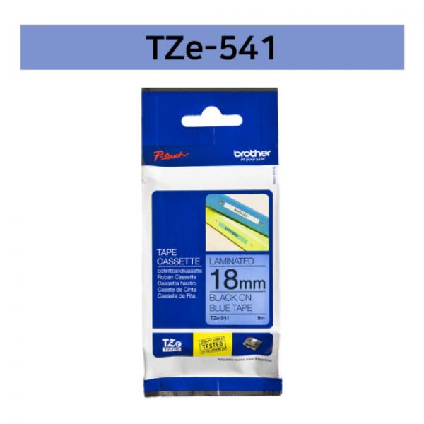 라벨테이프 TZe-541(파랑바탕/검정글씨/18mm)