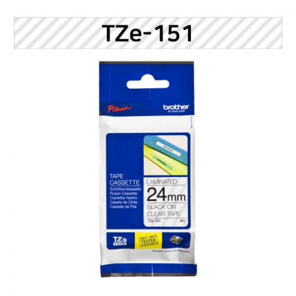 라벨테이프 TZe-251(흰색바탕/검정글씨/24mm)