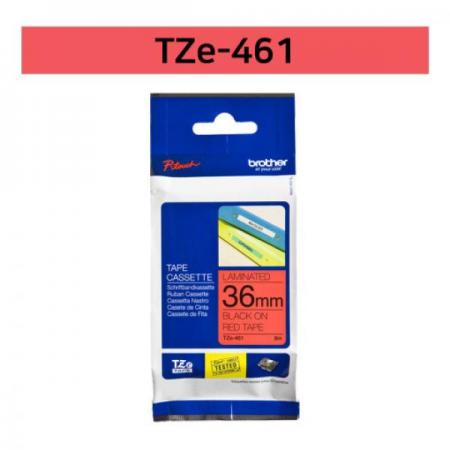 디바이스마트,케이블/전선 > 케이블악세사리/툴 > 라벨/라벨링,Brother,라벨테이프 TZe-461(빨강바탕/검정글씨/36mm),라미네이트 라벨 Tze테이프 / 빨강바탕 / 검정글씨 / 36mm