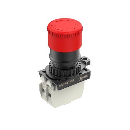 디바이스마트,스위치/부저/전기부품 > 산업용 스위치/제어 기기 > 제어/안전 스위치 > 비상 정지 스위치(22파이 이하),(주)오토닉스,비상정지버튼 SF2ER-E1R2B (무표시),비상정지버튼스위치 / 푸쉬-록,턴-리셋 / 버튼형태:D30(short head, 비조광형) / 적색 / 접점:B접점 2개 / 타입:무표시 / 정격전압:110VAC, 220VAC, 24VDC