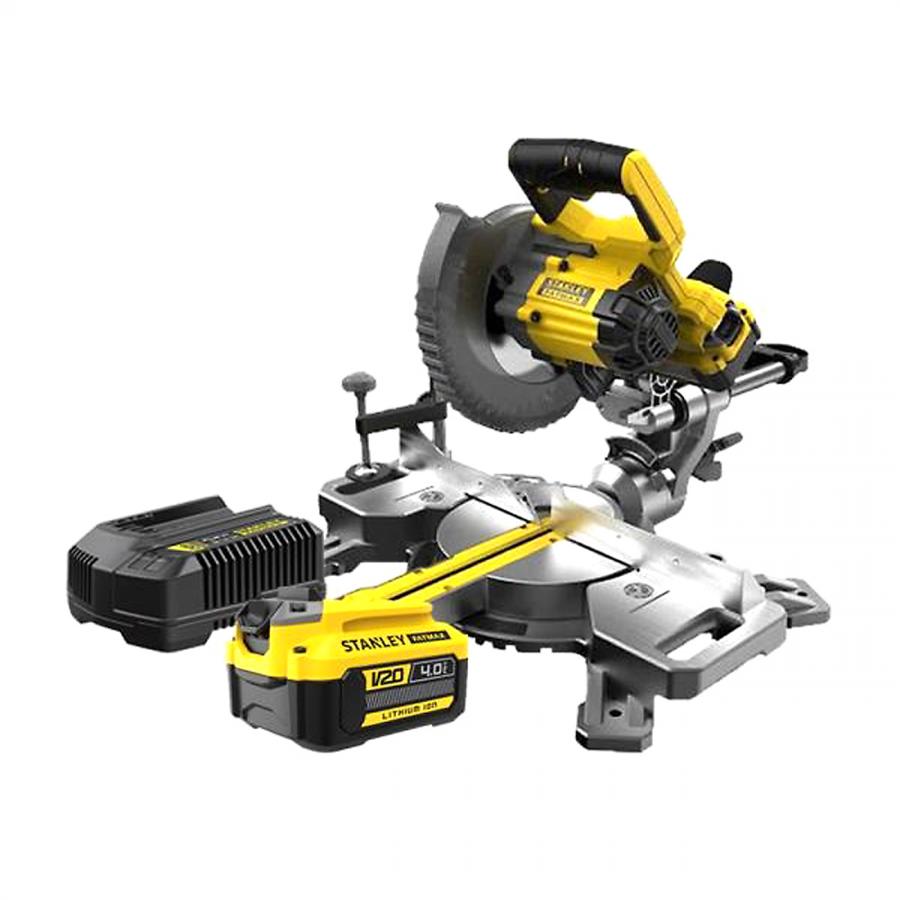 슬라이딩 각도절단기 SCM701M2 배터리2개 (20V/4.0Ah)