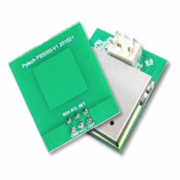 디바이스마트,MCU보드/전자키트 > 센서모듈 > 라이다/거리/초음파/라인 > 레이다(RADAR)센서,PYTECH,5.8GHz 마이크로웨이브 모션 센서 모듈 PS5000,5.8GHz microwave motion sensor module / Integrates Tx & Rx transceiver antenna, microwave circuit, IF amp and MCU / A small size : 22.6 x 25.1 x 4.6 mm3 / Low power consumption: typ. 5~6mA