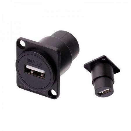 디바이스마트,커넥터/PCB > 플러그/잭 > 매입형 소켓 > 키스톤잭/패널마운트,FRATT,USB 2.0 A타입 패널마운트 소켓 [THS-PMSU20],86패널 마운트 소켓 / 인터페이스 : USB 2.0 A 타입 FEMALE