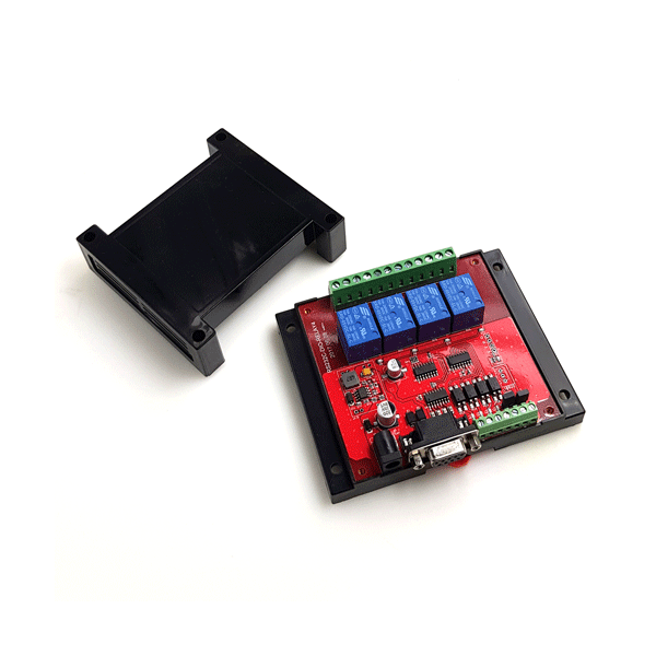 RS232C 시리얼 제어 4채널 I/O 릴레이모듈(P4406)