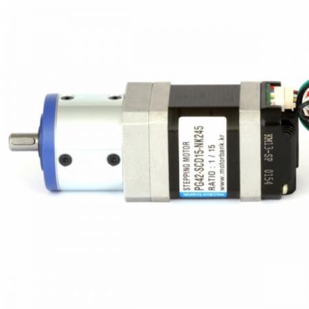 디바이스마트,기계/제어/로봇/모터 > 모터드라이버 > 스텝모터 드라이버 > 브랜드(모터뱅크) 스텝모터 드라이버,MotorBank,구동컨트롤러내장 드라이버일체형 유성감속기어 스텝모터 SCD15-PG42-NK245 바이폴라,Φ42mm 구동 컨트롤러내장 드라이버 / 일체형 유성감속기어 스테핑모