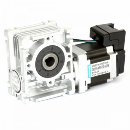 디바이스마트,기계/제어/로봇/모터 > 모터드라이버 > 스텝모터 드라이버 > 브랜드(모터뱅크) 스텝모터 드라이버,MotorBank,스텝모터 드라이버일체형 웜기어 모터 SBD20N-NMRV30-NK266,드라이버 일체형 57mm 웜감속 기어 / 스테핑모터 모터바리오 동일치수 보급형 웜감속기어 1/100외 다양한 감속비