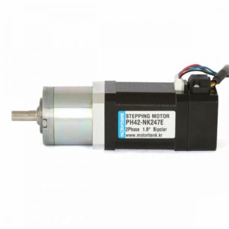 디바이스마트,기계/제어/로봇/모터 > 모터드라이버 > 스텝모터 드라이버 > 브랜드(모터뱅크) 스텝모터 드라이버,MotorBank,엔코더 헤리컬유성기어드 바이폴라 스테핑모터 PH42-NK247E 인크리멘탈,Low Backlash 지름 42mm 헤리칼 기어 / 유성감속기 스테핑모터 2상 바이폴라 고토크