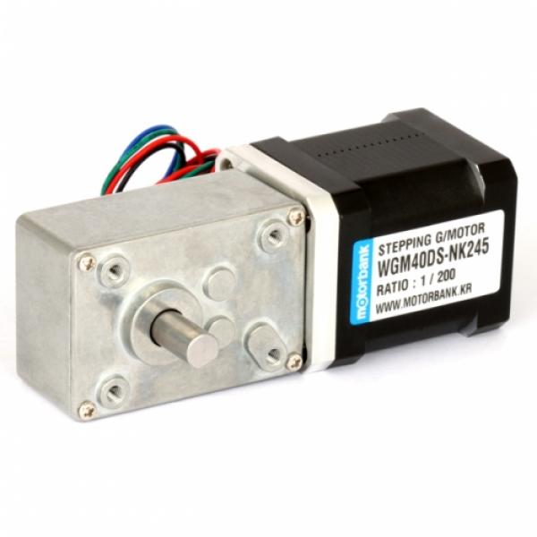 웜기어 스테핑모터 WGM40DS-NK245 양축샤프트