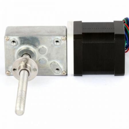 디바이스마트,기계/제어/로봇/모터 > 모터드라이버 > 스텝모터 드라이버 > 브랜드(모터뱅크) 스텝모터 드라이버,MotorBank,웜기어 리니어 스테핑모터 LM-WGM40-NK245,소형 웜감속기 리니어 스테핑모터 / 2상 바이폴라 메탈기어 M8 스크류