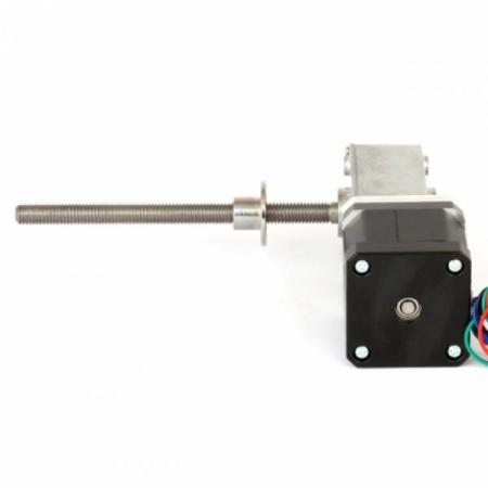 디바이스마트,기계/제어/로봇/모터 > 모터드라이버 > 스텝모터 드라이버 > 브랜드(모터뱅크) 스텝모터 드라이버,MotorBank,웜기어 리니어 스테핑모터 LM-WGM40-NK245,소형 웜감속기 리니어 스테핑모터 / 2상 바이폴라 메탈기어 M8 스크류