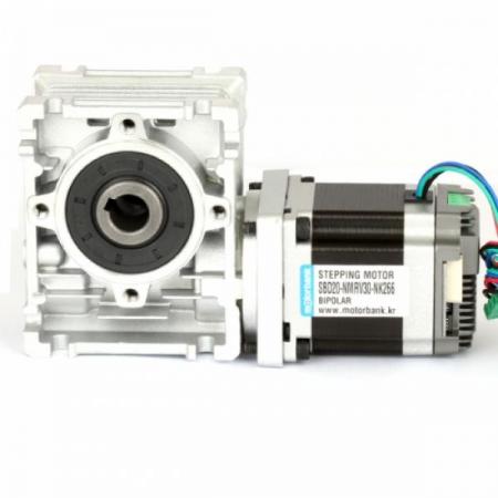 디바이스마트,기계/제어/로봇/모터 > 모터드라이버 > 스텝모터 드라이버 > 브랜드(모터뱅크) 스텝모터 드라이버,MotorBank,웜기어 감속 스테핑모터 SBD20-NMRV30-NK266 드라이버일체형,순구리재질 / 고토크 / 고정밀 / 올금속 / 볼베어링