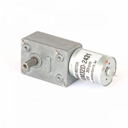 디바이스마트,기계/제어/로봇/모터 > 모터드라이버 > 모션 컨트롤러 > 스텝모터+드라이버,MotorBank,[발주후2주소요]더블샤프트 볼베어링 웜감속기어 WGM32D-243112 DC12V,소형 웜감속 기어모터 / DC12V 볼베어링 저소음 카본브러쉬 자동화기기