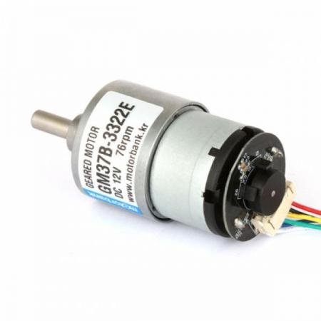 디바이스마트,기계/제어/로봇/모터 > 모터드라이버 > 모션 컨트롤러 > 스텝모터+드라이버,MotorBank,DC모터 소형 DC 감속기어 엔코더모터 GM37B-3322E DC12V,소형DC모터 Ø31mm 감속기 DC12V 의료용 로봇 / 반도체 / 정밀기기